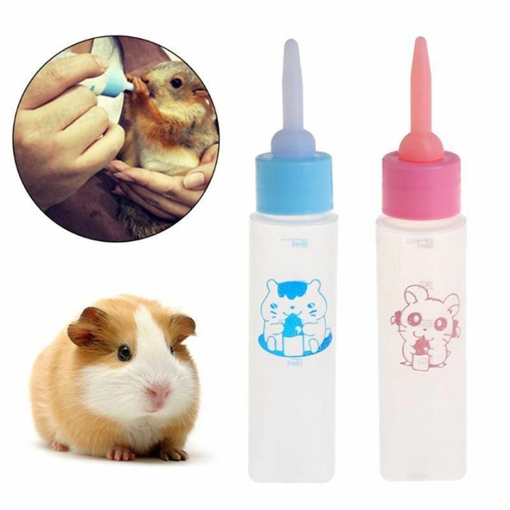 Haustier Milch Fütterung Flasche Silikon Nippel Baby Hamster Neugeborene Katze Pflege Trinken Flasche Kätzchen Welpen Kleine