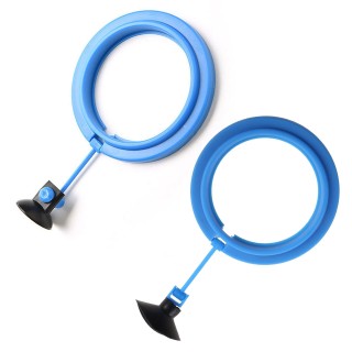 Fischfütterungsring, Aquariumsicherer schwimmender Futterspender für Goldfische, runde Form, aufhängbare Kreise mit Saugnäpfe