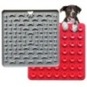 Matte mit Saugnäpfen Knochen Muster Silikon Haustier Fütterung Matte Langlebig Slow Feeder Pet blau