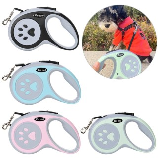 3M 5M Hundeleine Haustier Automatisch einziehbare Welpenleinen mit bequemem Griff für das Lauftraining Langlebige tragbare Hu