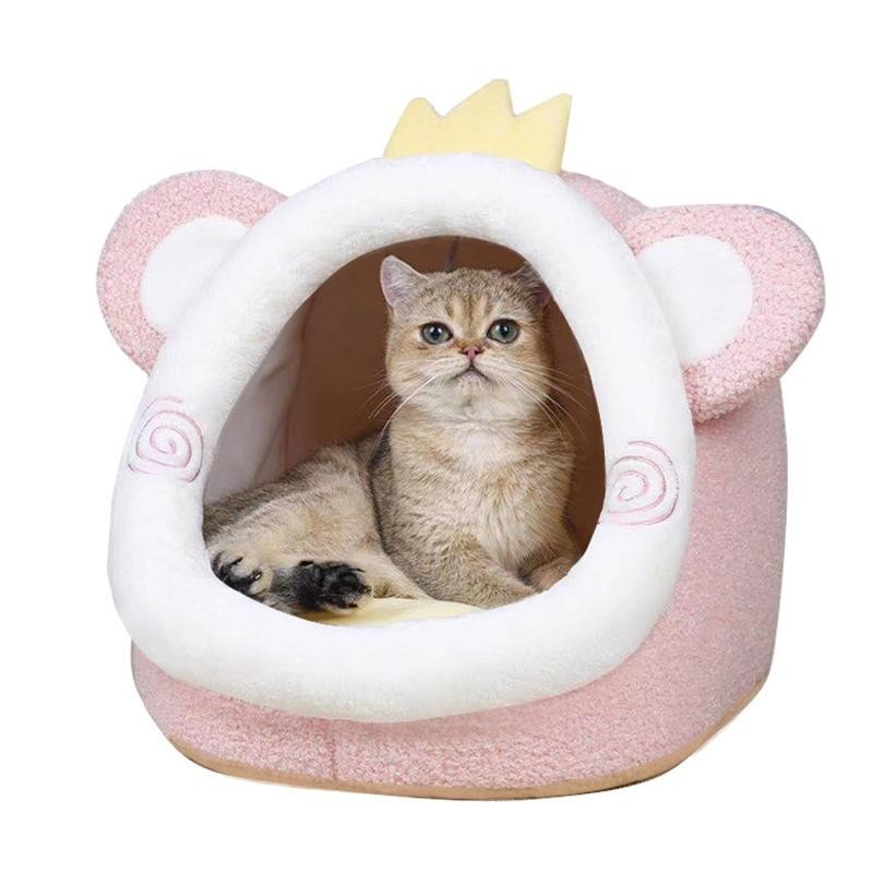 Katzenunterlage, Bett, süß, weich, warm, Haustierkorb, gemütliches Kätzchen-Liegekissen, Haustierhauszelt, kleine Hundematte
