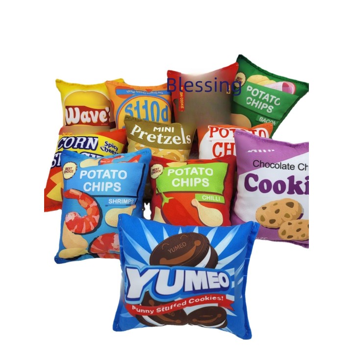 Haustier-Soundspielzeug Kartoffelchips-Serie: Kaufestes Plüsch-Hundespielzeug