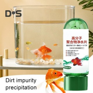 1/2/5 Stück Leistungsstarke Wasserreinigungstabletten für Aquarien, tragbare Wasserreinigungstabletten zum Entfernen von Wass