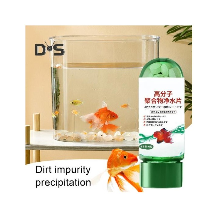 1/2/5 Stück Leistungsstarke Wasserreinigungstabletten für Aquarien, tragbare Wasserreinigungstabletten zum Entfernen von Wass
