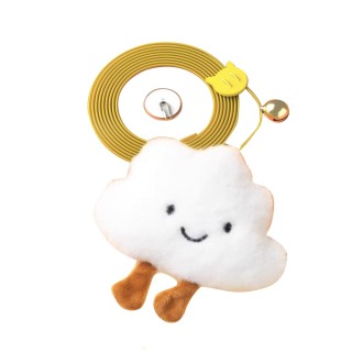 Katzenspielzeug, interaktiver Spaß, lindert Langeweile, hängendes Kätzchenspielzeug mit Glocke für drinnen und draußen