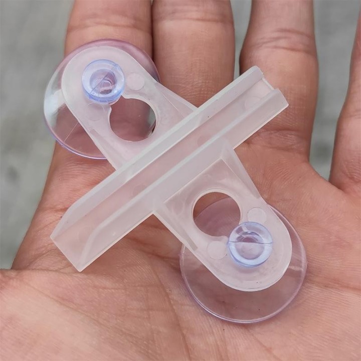2 Stücke Aquarium Aquarium Isolation Clip Trennwand Platte Glas Klemme Trennwand Saugnapf Zucht Trennung Trennblatt 1