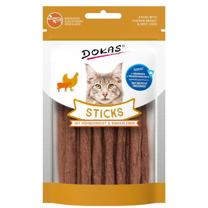 Dokas Sticks mit Hühnerbrust & Rinderleber 30g