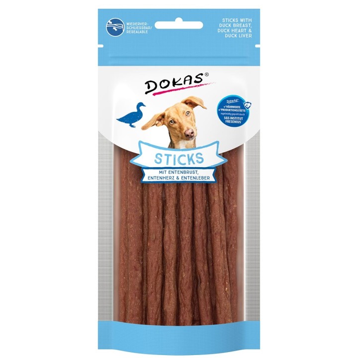 Dokas Sticks mit Entenbrust, Entenherz und Entenleber 60g