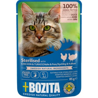 Bozita Häppchen in Sauce Sterilised Huhn und Pute 12x85 g