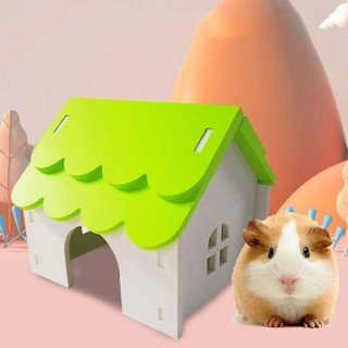 Wasserdichtes Hamsterhaus-Spielzeug, sicherer Nistplatz, Versteckhütte mit porösen Eichhörnchen dunkelblaue