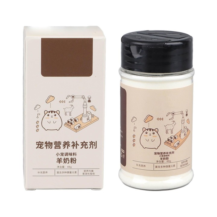 48 g Ziegenmilchpulver für Kleintiere, nahrhafter Ziegenmilchersatz für Hamster, Goldhamster