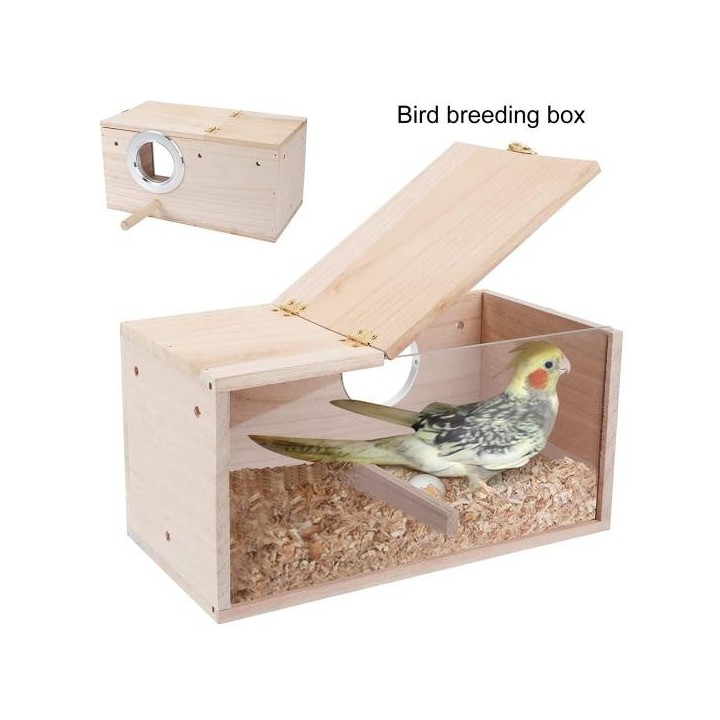 1 Set Vogel Zucht Box Transparent Glatte Kanten Outdoor Vogel Papagei Sittich Nymphensittich Haus Garten Versorgung S