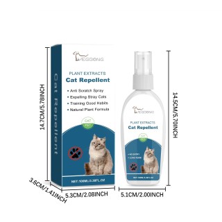 Yegbong Katzenabwehrspray für Möbel, Bitterspray für Katzen, Verhaltenstraining für Haustiere, hält Katzen fern, sicher und u