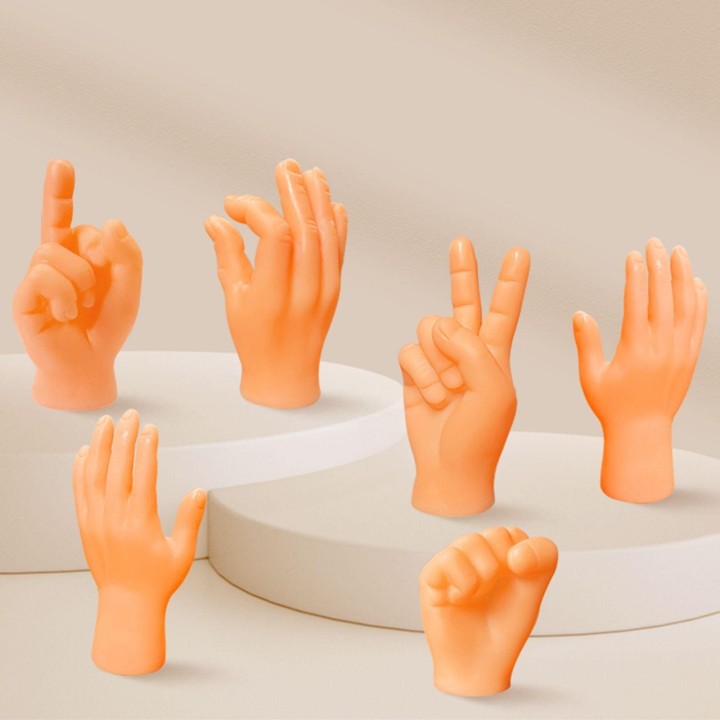 Katzenhände, kleine gekreuzte Katzenhände, menschliche Hände, kleine gefaltete Hände, Katzenhände, Fingerpuppen One Size