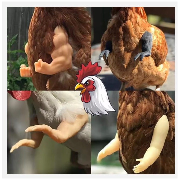 Hühnerarm-Dekoration, Hühner-Vordergliedmaßen-Dekor, Dinosaurier-Parodie, Haustier-Requisiten, Hühnerarm, Hulk-Arme, Hühner-M