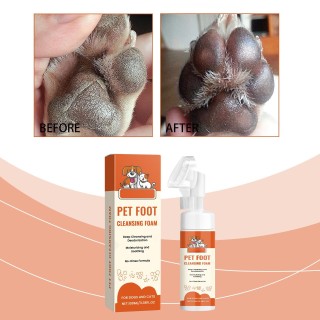 Pet foot cleaning foam One Size orange