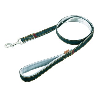 Doggyman Tailor Hundeleine L Denim Style Schwarz Doggy's schwarz