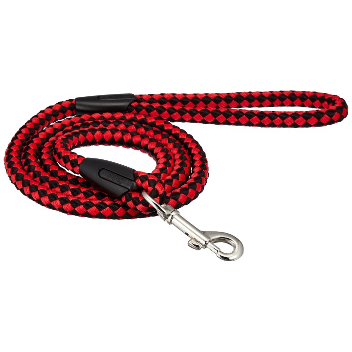 DISUKI Pet Plus Leine für rote und schwarze Hunde mit mittlerem Durchmesser, 12 mm,