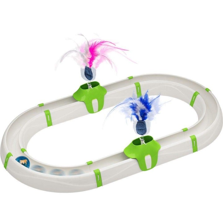 Turbine Cat TOY Katzenspielzeug Katzenball Made in Italy von Ferplast weiß