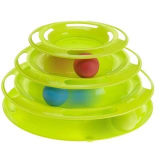 Farplast Katzenspielzeug Twister Cat TOY Katzenspielzeugball grün