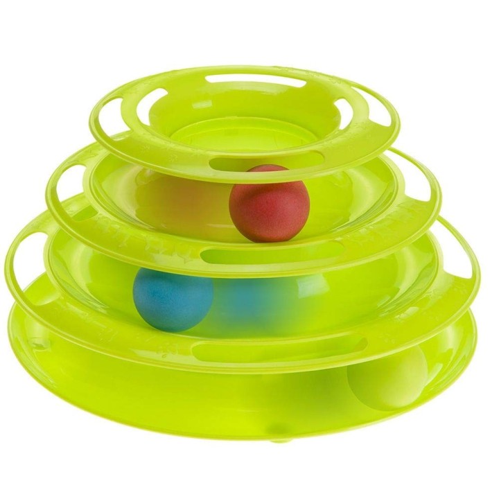 Farplast Katzenspielzeug Twister Cat TOY Katzenspielzeugball grün