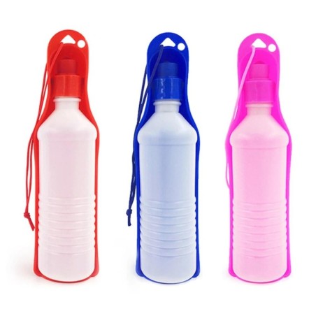 250/500 ml Wasserflasche für Haustiere, Katzen und Hunde, faltbar, tragbare Trinkflasche, für unterwegs, im Freien, Trinknapf