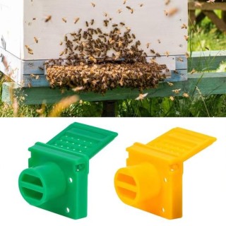 1/2Pcs Bee Hive Eingang Tor Bee Nest Belüftung Öffnung Fenster Tür Beehive Box Eingang Reduzierstück Tür Imkereibedarf grün