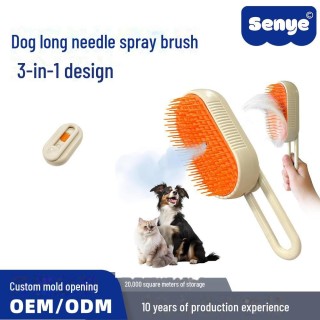 Spray-Massagekamm für Haustiere: Dampfbürste zum Reinigen von Katzen- und Hundehaaren, entfernt loses Fell ohne Baden Rotatin