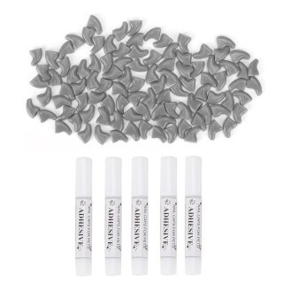 100 Stück weiche Nagelabdeckungen für Haustiere und Katzen, sicher, kratzfest, für Hundepfoten, Krallenschutz, dekorative Abd