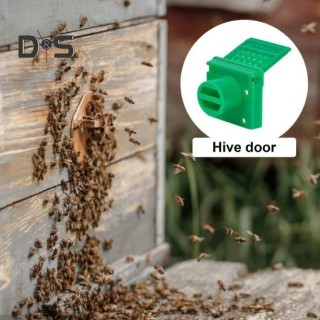 1/2Pcs Bee Hive Eingang Tor Bee Nest Belüftung Öffnung Fenster Tür Beehive Box Eingang Reduzierstück Tür Imkereibedarf grün
