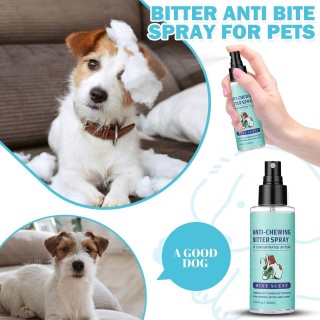 Bitterspray für Hunde, No-Caw-Spray für Hunde, verhindert das Kauen, Beißen und Lecken von Möbeln, für den Innen- und Außenbe