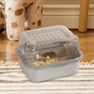 Hamster Cage Habitat Ventilation Creative Easy to Clean Small Animal House for Mice graue