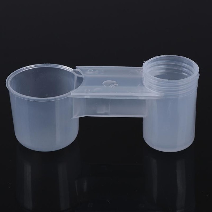 Kunststoff Haustier Vogel Trinker Feeder Wasser Flasche Tasse Katze Huhn Taube onesize
