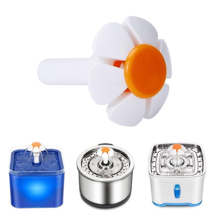 Ersatz-Blumendüsenkopf für Trinkbrunnen mit Cartoon-Motiv für Katzen und Hunde, rund, kubisch, für Wasserspender für Haustier