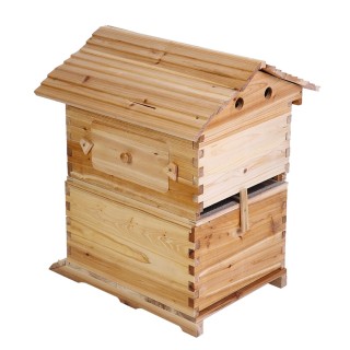 Super Imkerei Bruthaus Box für 7 Auto Honey Bee Hive Frames schwarz