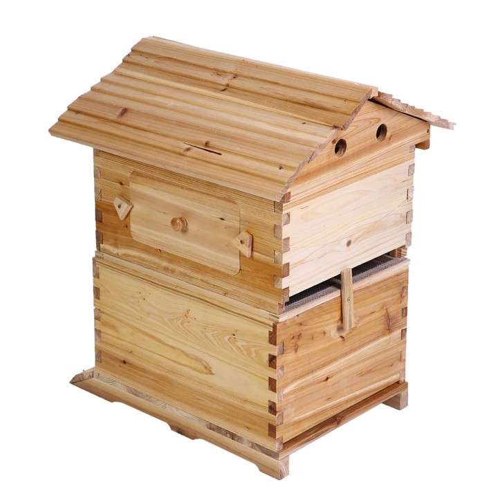 Super Imkerei Bruthaus Box für 7 Auto Honey Bee Hive Frames schwarz