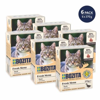 Bozita Häppchen in Sauce mit Ente 6x370 g