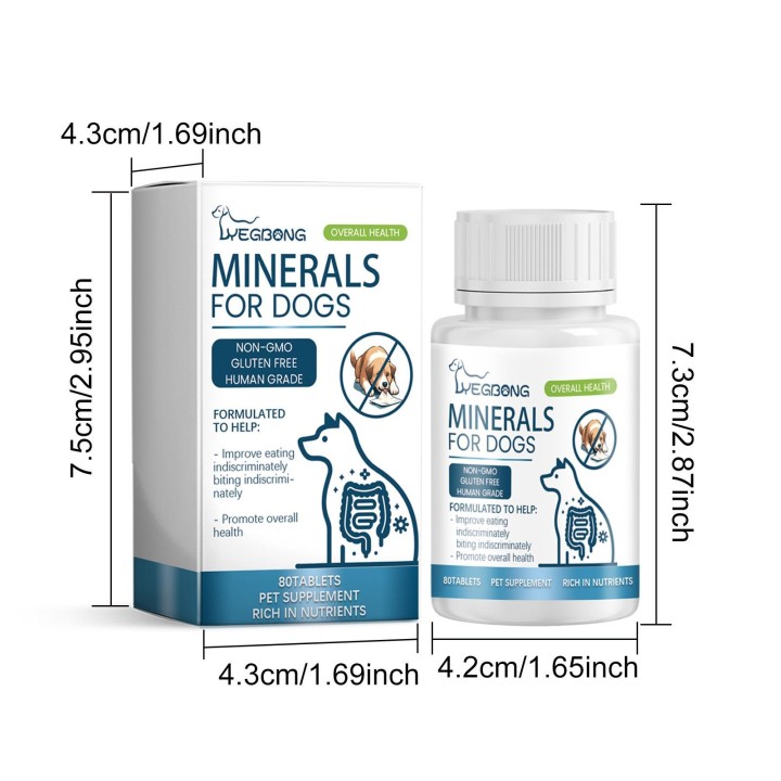 YEGBONG Allergie- und Immun-Probiotika für Hunde, unterstützt saisonale Allergien, Darm- und Verdauungsgesundheit 80pcs