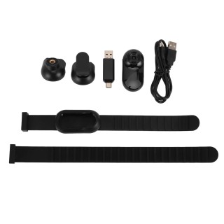 1080P Katzenhalsbandkamera Haustier-Sportkamera mit Rückenclip-Gehäusegurt Indoor Outdoor Wireless Dog schwarz