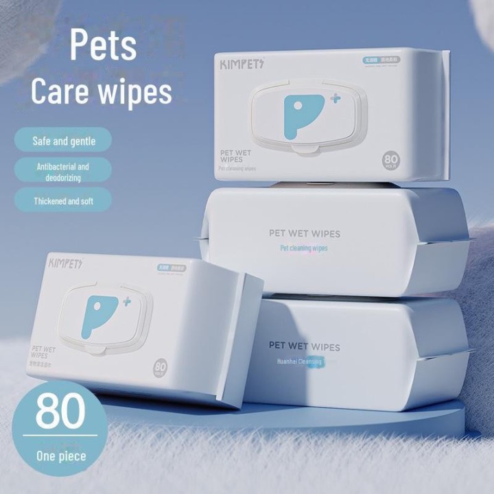 Feuchttücher zur Augen- und Ohrenreinigung für Hunde und Katzen 80 pieces