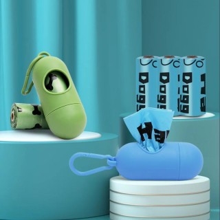 Tragbarer Hundekotbeutel-Spender, Müllsack-Kasten-Träger, Outdoor-Müll-Aufbewahrungsbox für Katzen, Welpen, Haustier, Kotbeut