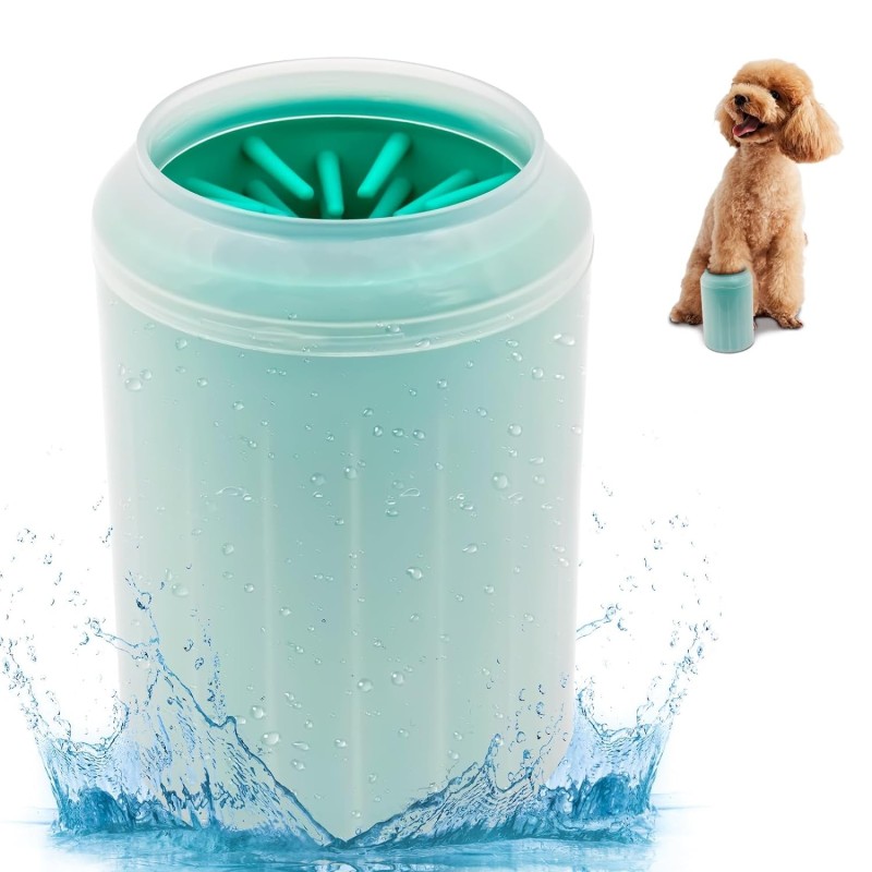 Fußwaschbecher für Haustiere, weiches Silikonmaterial, Fußreiniger für Katzen und Hunde, tragbare Fußmassage für Hunde, Reini