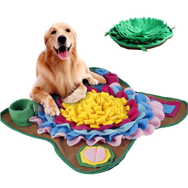 Schnüffelmatte für Hunde, Nasen- und Geruchstraining, Schnüffelpad, Hunde-Puzzle-Spielzeug, langsame Fütterung, Futternapf, F