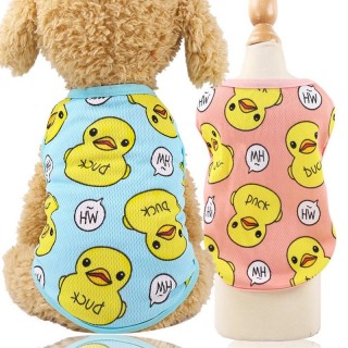 Sommer Haustier Hund Kleidung Welpen Hund Katze Weste Hemd Ente Cartoon Haustier Kleidung Chihuahua T-shirt Welpen Weste York