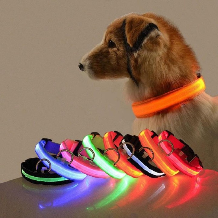 LED-Hundehalsband, Hundesicherheit, Nachtlicht, blinkende Halskette, fluoreszierende Halsbänder, Haustierbedarf, Halsband, LE