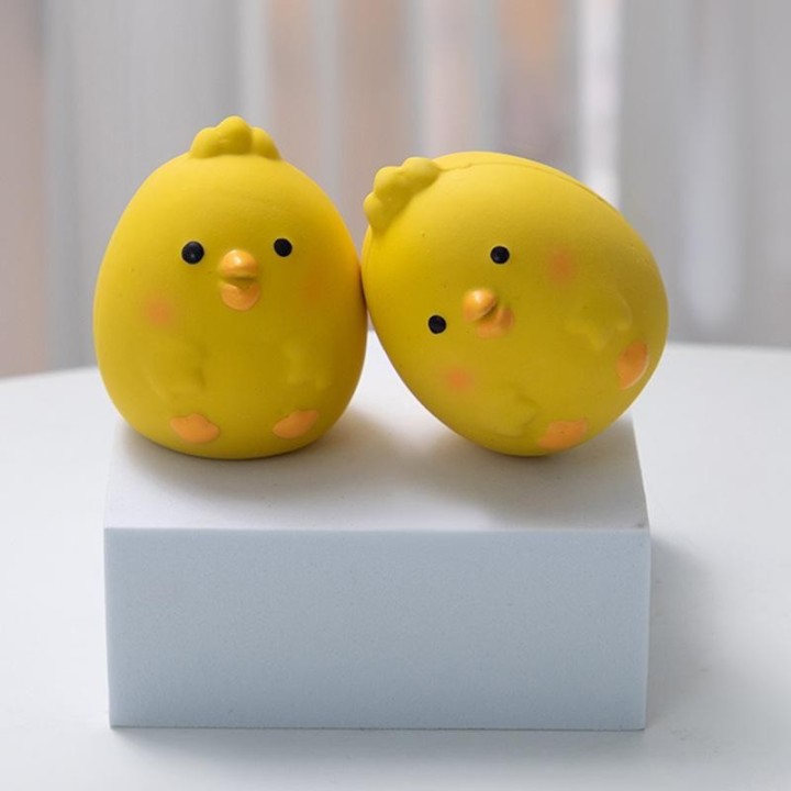 Quietschspielzeug für Haustiere, süßes Huhn, Kauspielzeug aus Gummi, zum Reinigen der Zähne, Kauspielzeug für Hunde, bissfest
