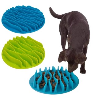Slow Feeder für Hunde und Katzen, Dschungel-Design, rutschfester, erstickungssicherer Futternapf, Stopper für Labyrinth-Napf,