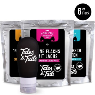 Mmh Schleck Schleck - Futtertube für Hunde, mit Nassfutter zum Befüllen