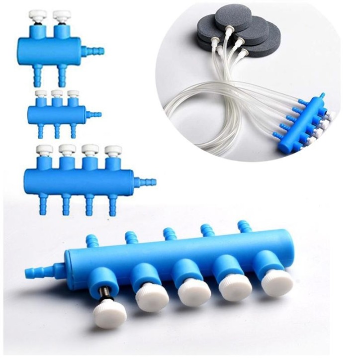 Aquarium Luftpumpe Schlauch Splitter Luftverteiler Einstellbare Tracheal Shunt Einzigen Loch Sauerstoff Booster Pumpe Adapter