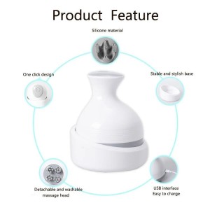 Elektrisches Kopfmassagegerät, multifunktional, Gesundheitspflege für Kopfhaut, Körper, Schulter, Nacken, Massage für Haustie